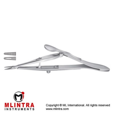 Kalt Micro Needle Holder Straight - With Lock Stainless Steel, 13.5 cm - 5 1/4"